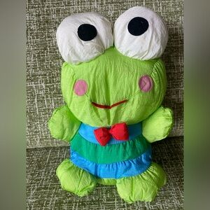 80s 90s Sanrio keroppi frog nylon stuffed animal plush plushie vintage w/ tag 🐸